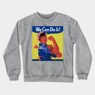 Satanic Rosie the Riveter Crewneck Sweatshirt